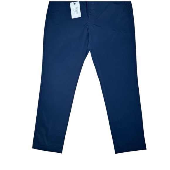 UnTuckit Men’s Chancellor Pants 34 x 30 Straight Leg Stretch Navy Blue NWT - Picture 5 of 11